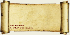 Nadja Pljakić vizit kartica